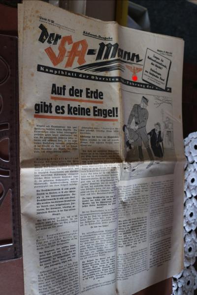 Zeitung -  Der SA-Mann  27. März 1937